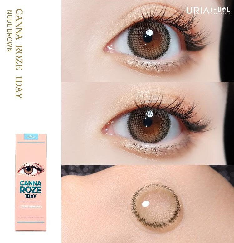 flauw ambulance serveerster I-DOL Canna Roze One Day Nude Brown Coloured Contact Lens 10pcs – Lens  Planet