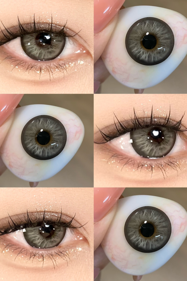 Papadox Platinum Laser Gray Colored Contacts Daily Wear/10pcs