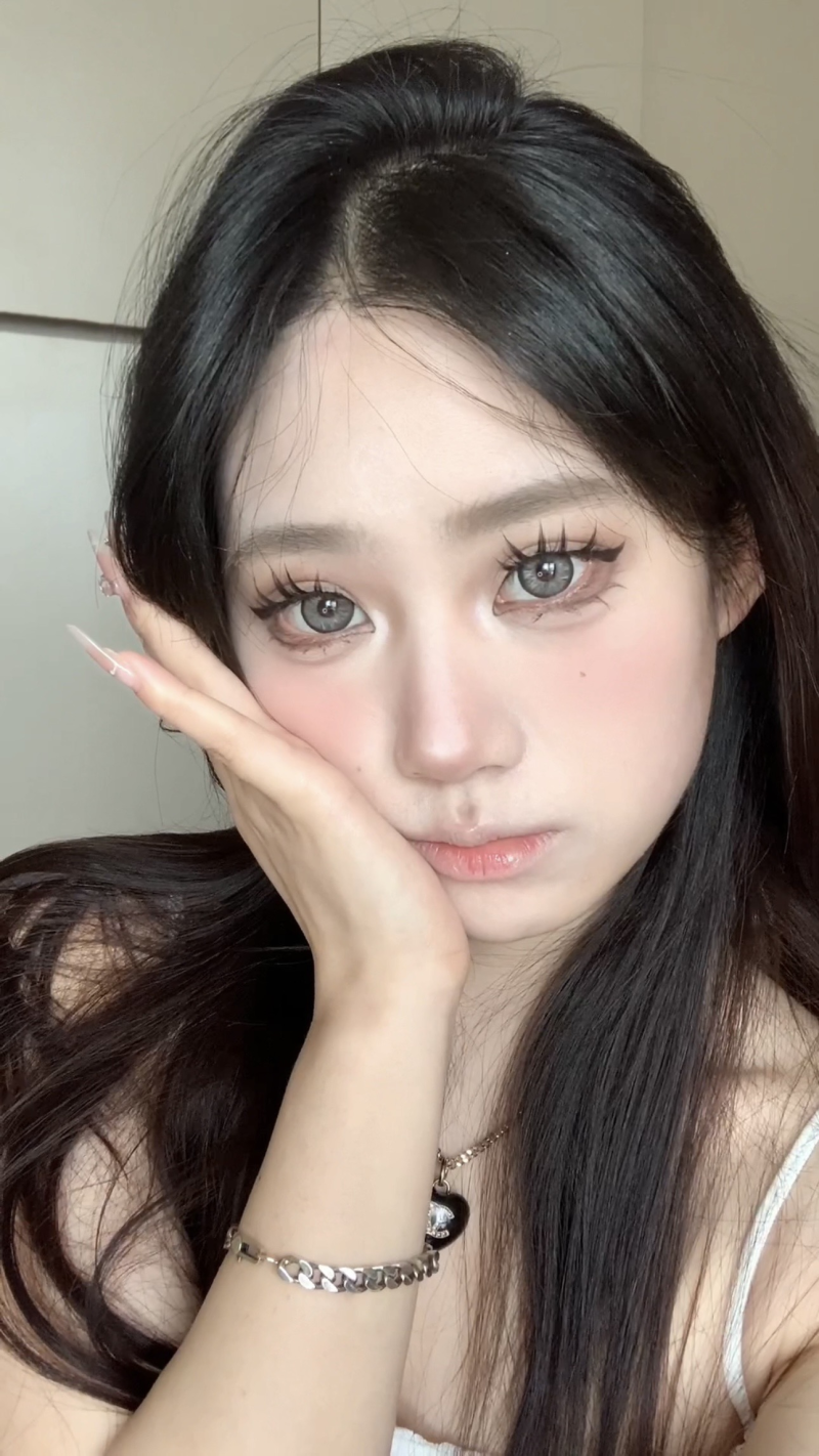 Papadox Platinum Laser Gray Colored Contacts Daily Wear/10pcs