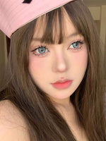 Serltyca Q2 Blue Colored Contacts Yearly Wear 1pc