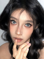 Serltyca Q2 Blue Colored Contacts Yearly Wear 1pc