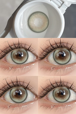 Annie One Dolly Cat Green Colored Contacts Monthly Wear 1pc