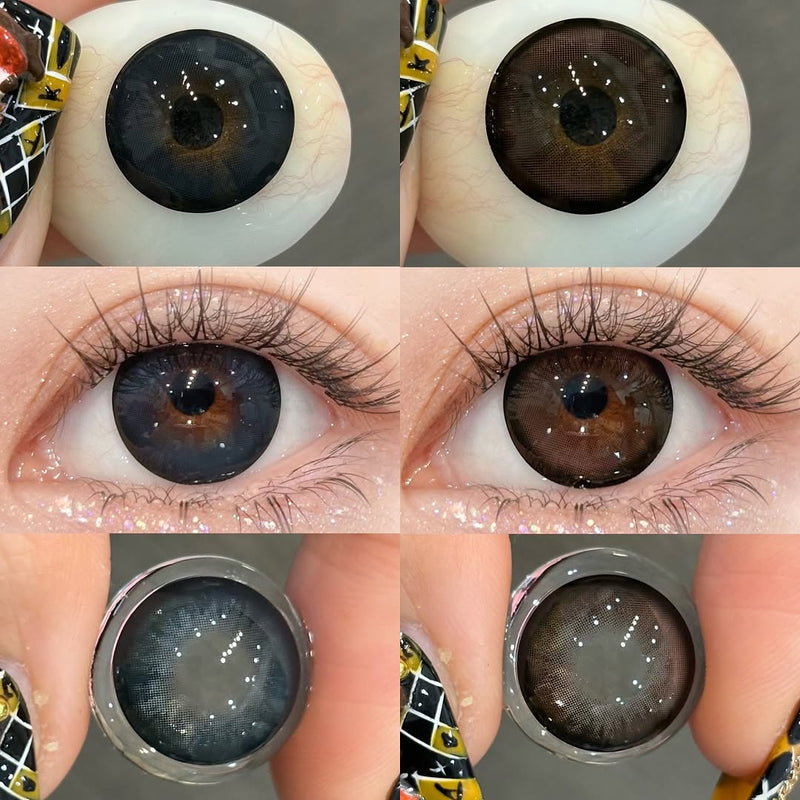 Papadox Dark Brown Colored Contacts Daily Wear/10pcs