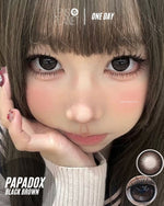 Papadox Dark Brown Colored Contacts Daily Wear/10pcs