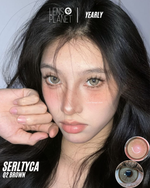 Serltyca Q2 Brown Colored Contacts Yearly Wear 1pc