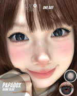 Papadox Dark Blue Colored Contacts Daily Wear/10pcs