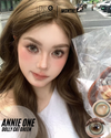 Annie One Dolly Cat Green Colored Contacts Monthly Wear 1pc